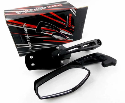 Black M Soko Rear View Mirrors for Honda XL700V Transalp (2008-2015)