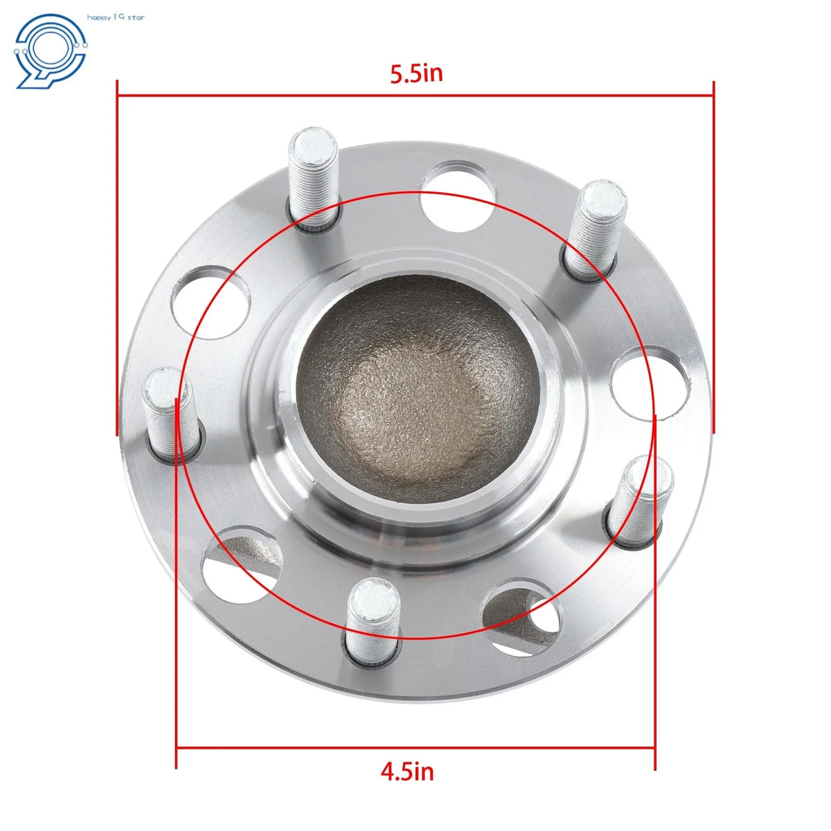 Rear Wheel Hub Bearings for Dodge Caliber Jeep Sebring Compass Patriot (FWD)