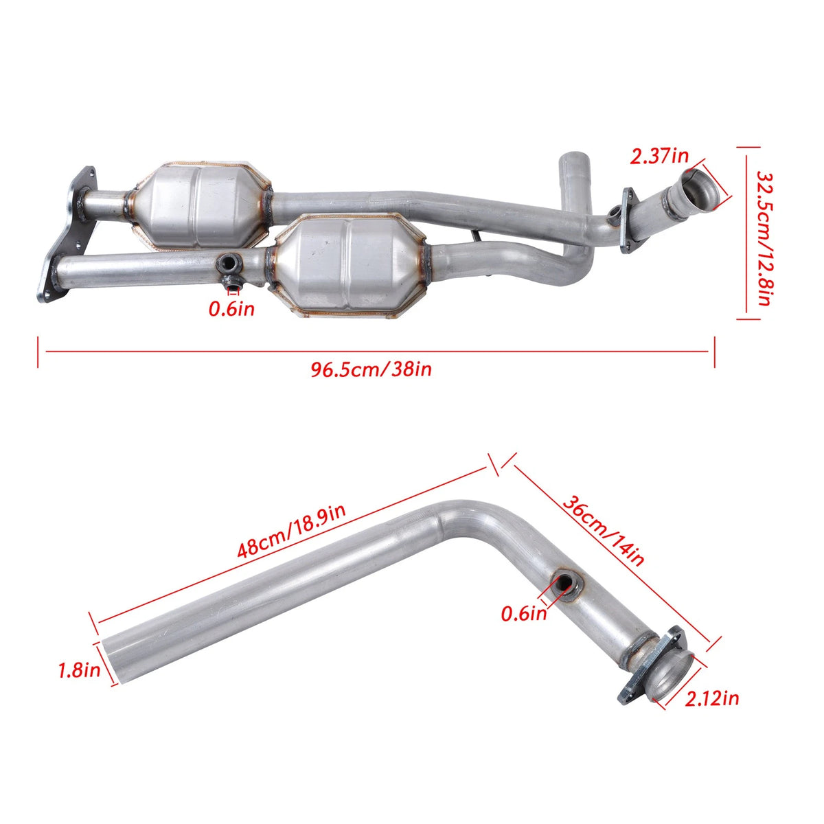 Catalytic Converter for GMC Chevy C1500 C2500 K1500 K2500 Tahoe Yukon (1996–2000) BCK47058K, 645328, 50239, 50410