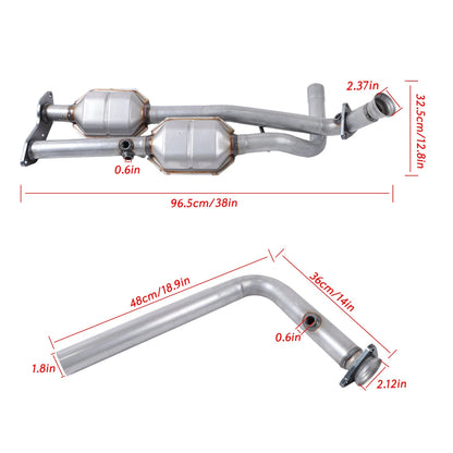 Catalytic Converter for GMC Chevy C1500 C2500 K1500 K2500 Tahoe Yukon (1996–2000) BCK47058K, 645328, 50239, 50410