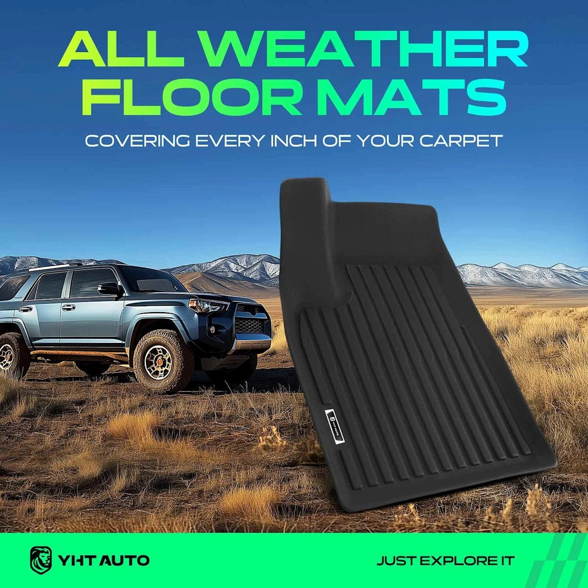 Set of 4 Floor Mats for Tesla X (2022–2024) 18123175, BATTERY EV