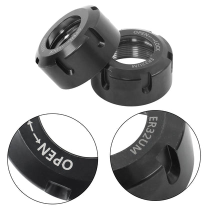 2X ER32UM Collet Clamping Nuts for CNC Milling Chuck Holder Lathe