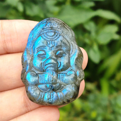 Natural Labradorite Quartz Crystal Polished Reiki Healing Gift