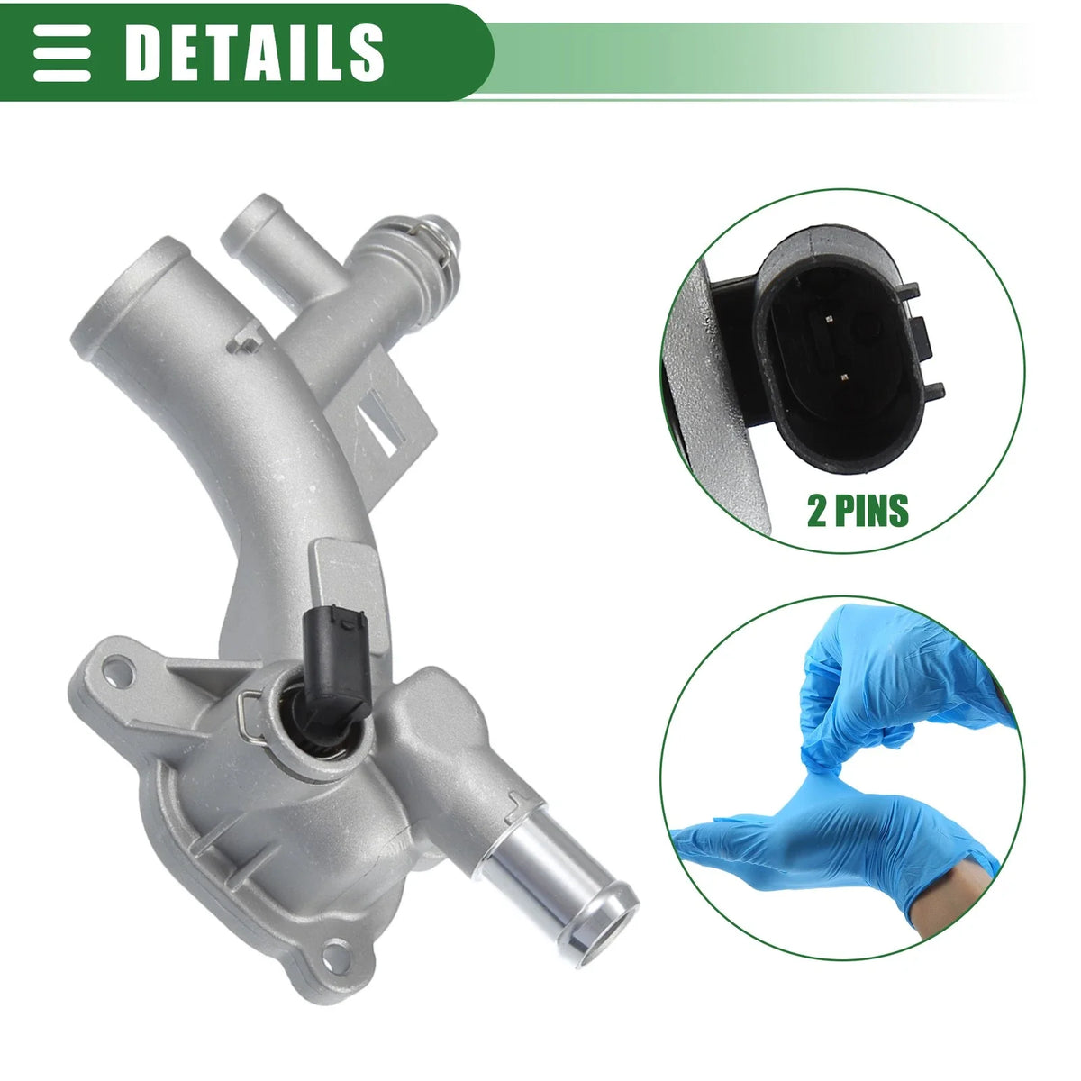 Engine Coolant Housing Water Outlet with Hose 25193922 for Chevrolet Cruze (2011–2016)