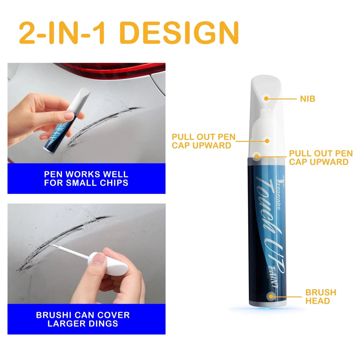 Touch Up Paint for Toyota (White 040) (Pack of 1)