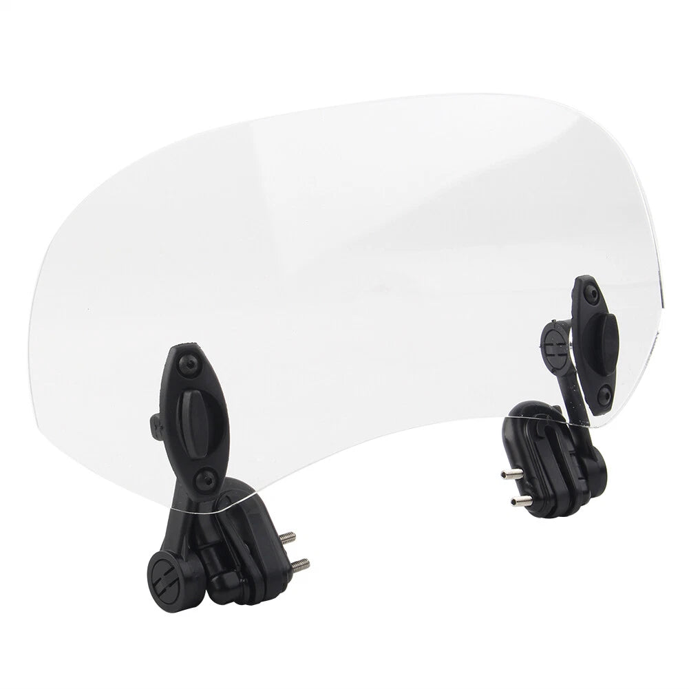 Adjustable Clip On Windshield Extension Spoiler for Motorcycle