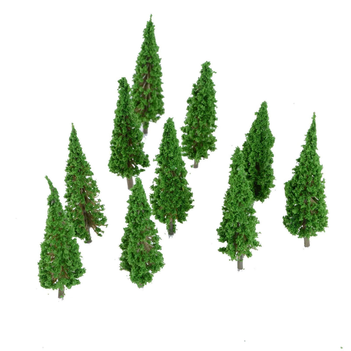 50Pcs Mini Model Trees for HO Scale Train Diorama Scenery