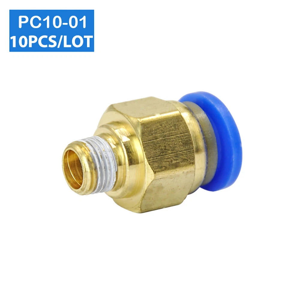 10PCS 3/8" OD Tube X 1/8" NPT Pneumatic Fitting for Air Systems