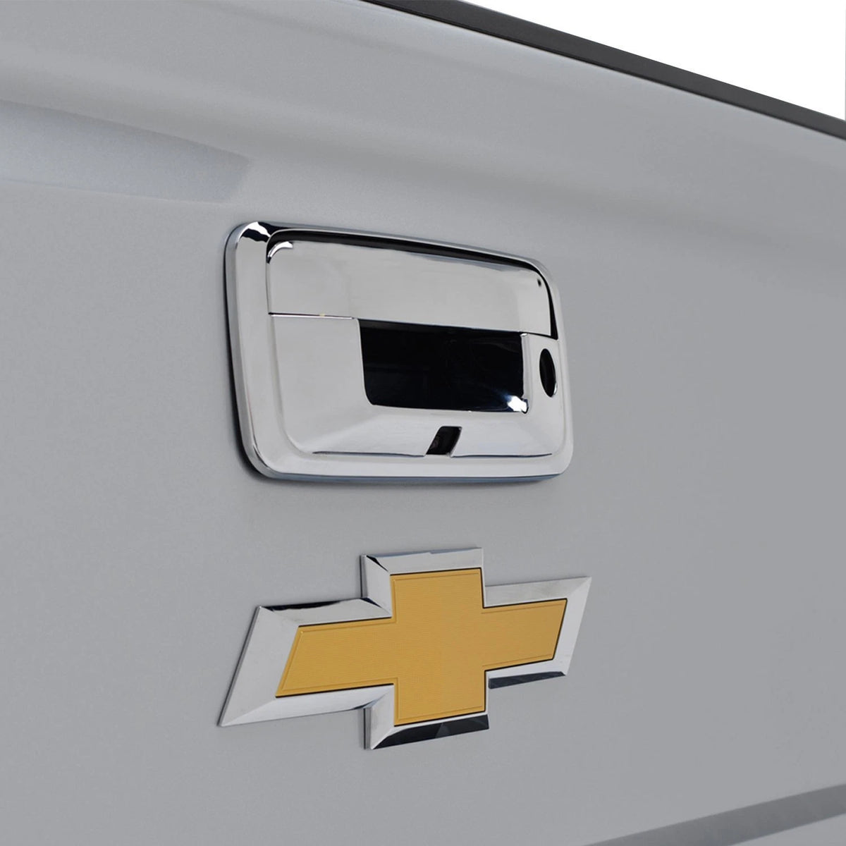 Triple Chrome Tailgate Handle Cover for GMC Sierra 1500 (2014–2016) ED144