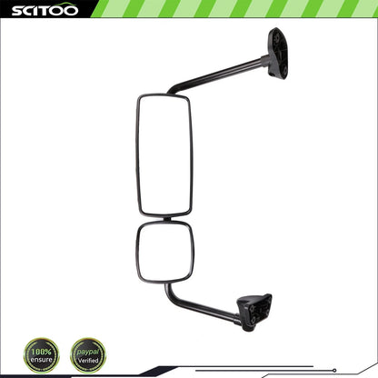 Left Hand Side View Mirror for Freightliner M2 (2003–2015) Chrome Heated