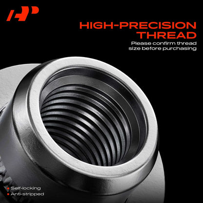 16 Pack M10 x 1.25mm Tapered Lug Nuts for Honda Yamaha Kawasaki