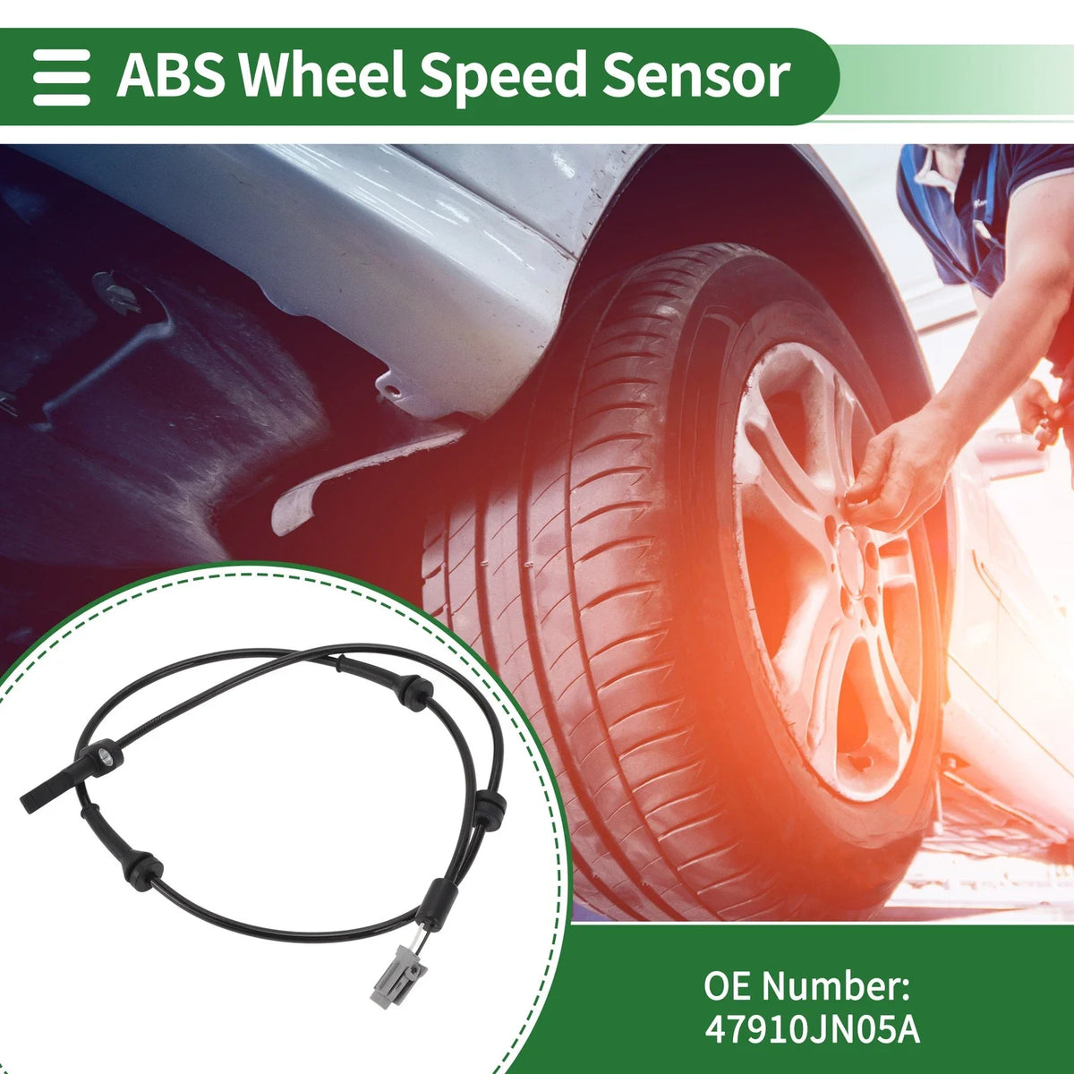 ABS Wheel Speed Sensor No. 47910JN05A for Nissan Teana II (2008–2013)