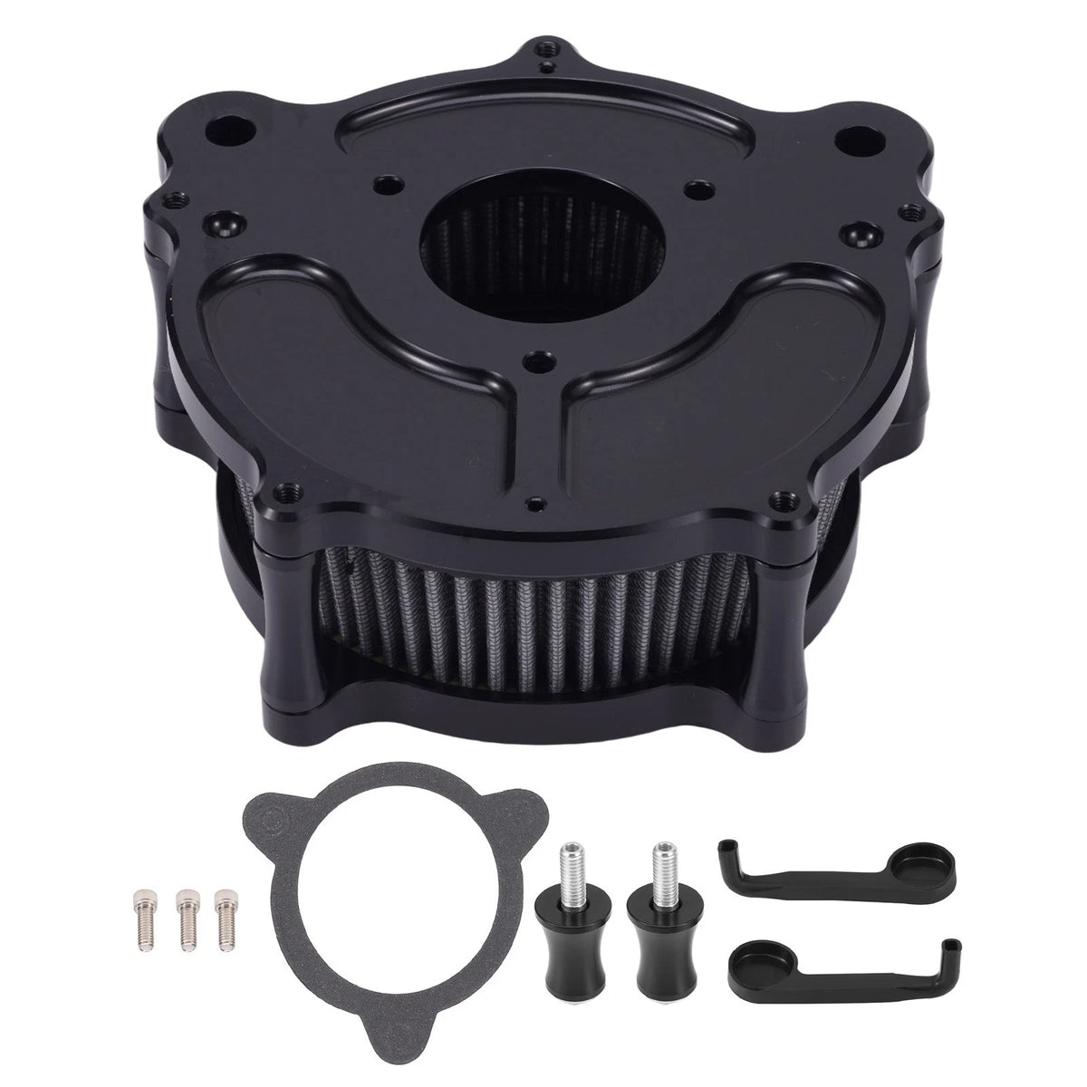 Chrome CNC Air Cleaner Intake Filter System for Harley Touring (2008–2016) WH9K8R