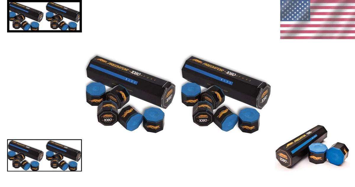 Set of 4 Cue Chalk for Superior Grip & Spin