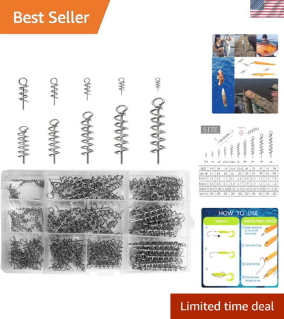 200pcs Fishing Lure Lock Hooks for Trout and Panfish
