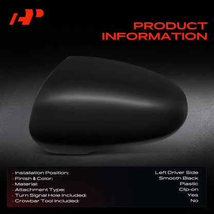 Driver Mirror Cover Cap for Hyundai Tucson (2016–2021) 87616D3100, HY1326104