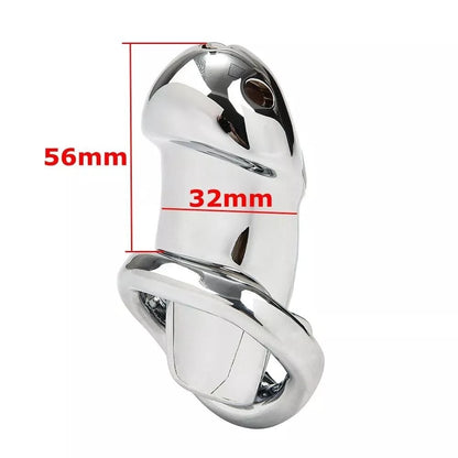 Stainless Steel Male Chastity Device for Click&Lock (2024)