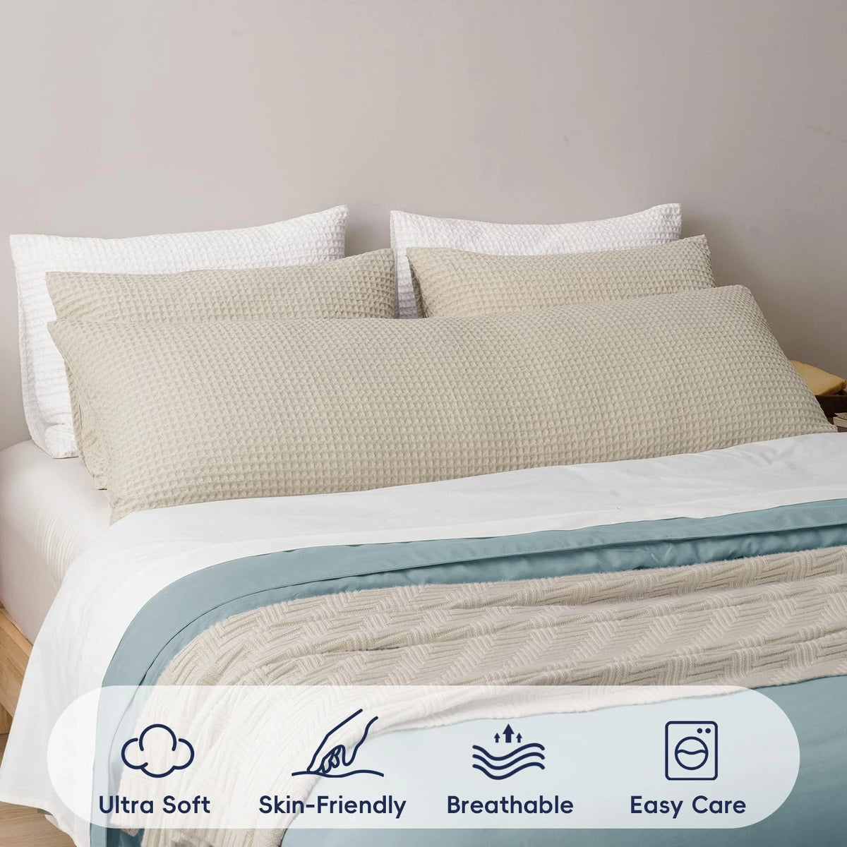 1 Pack Body Pillowcase for PHF Ultra Soft Waffle Weave (20")