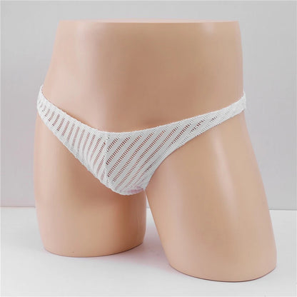Men's Breathable Satin Low Rise Briefs Underwear