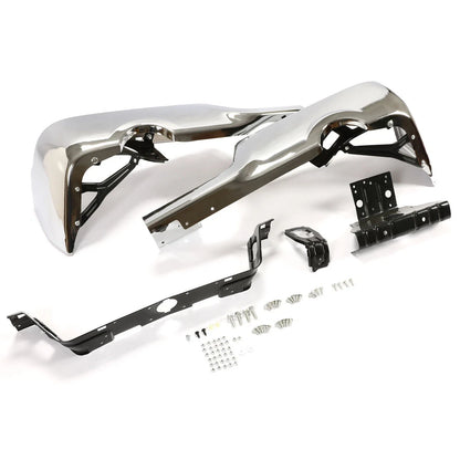 Chrome Rear Step Bumper for Dodge Ram 1500 (2009–2018) W/O Sensor W/ Dual Exhaust