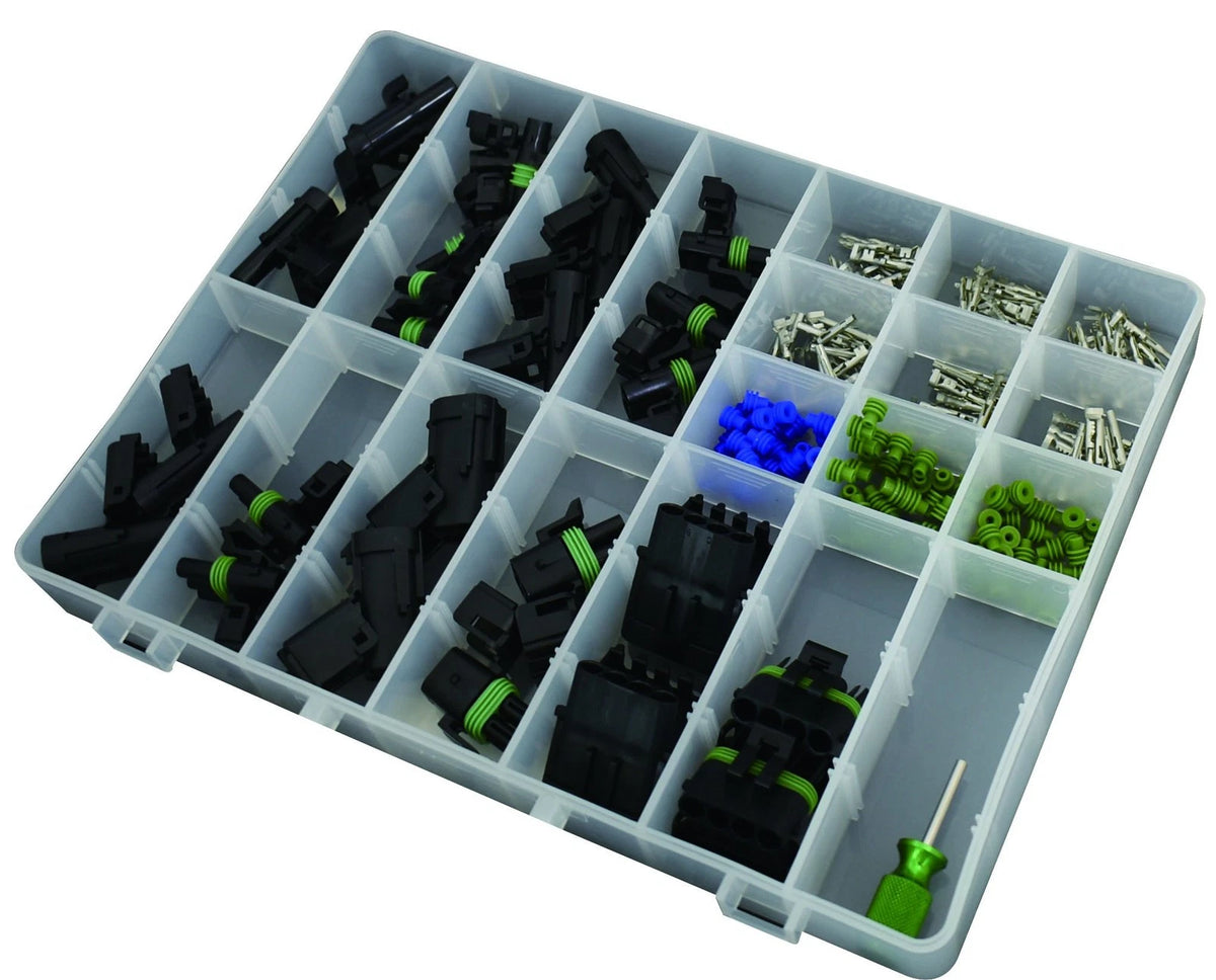 209-piece Weather Pack Connector & Seal Starter Kit for Automotive
