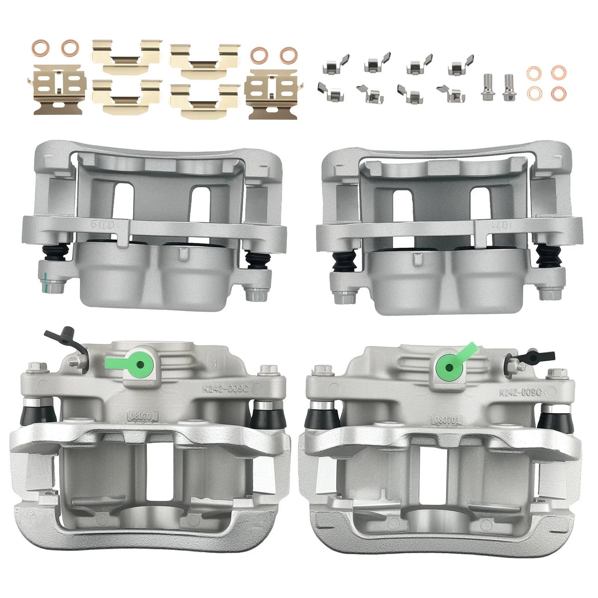 Front & Rear Disc Brake Caliper Set for Isuzu Hombre 4WD (1998–2000) 18B4695 18B4694