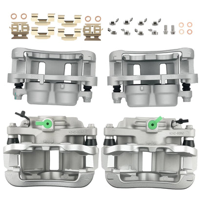Front & Rear Disc Brake Caliper Set for Isuzu Hombre 4WD (1998–2000) 18B4695 18B4694