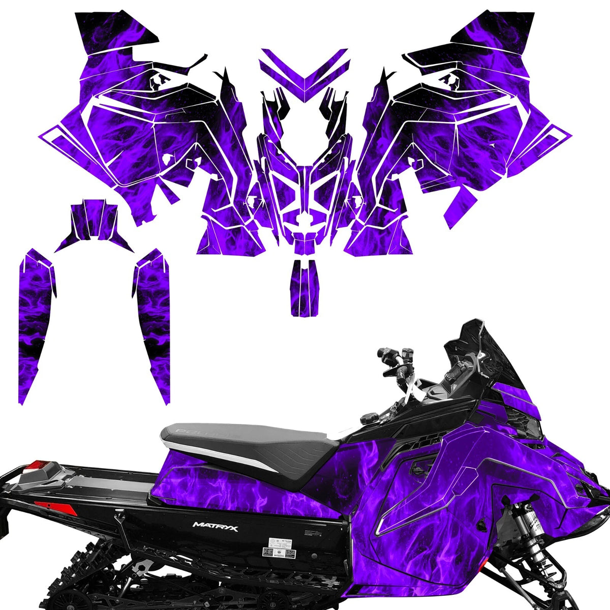 SLED Graphics Decals for Polaris Matryx Indy Assault (2020)