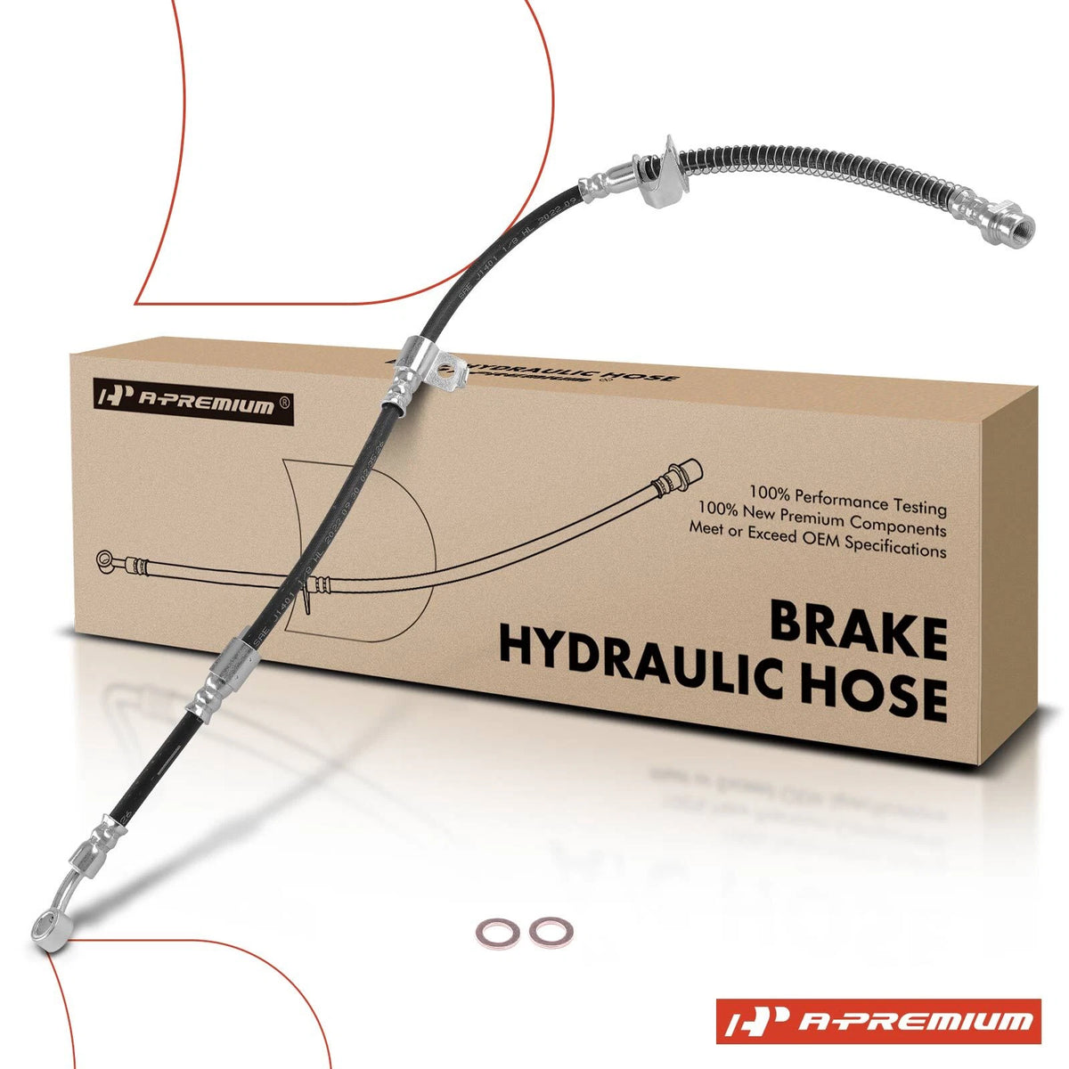 Front Right Brake Hydraulic Hose Line for Kia Amanti (2004–2006) 587323F000, 2202653