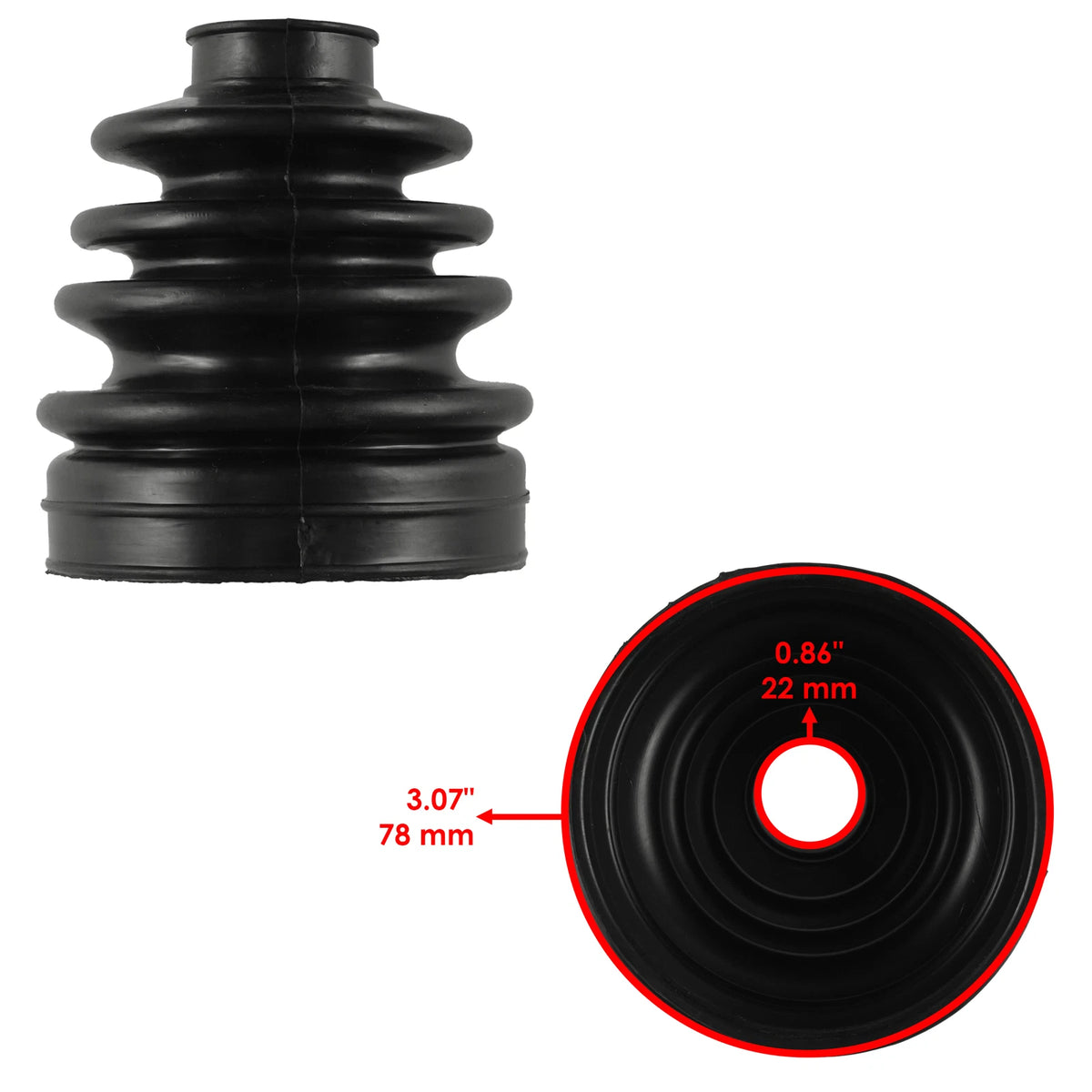 Rear Axle Outer CV Boot Kit for Polaris Ranger 570 EFI (2014–2017) BO135