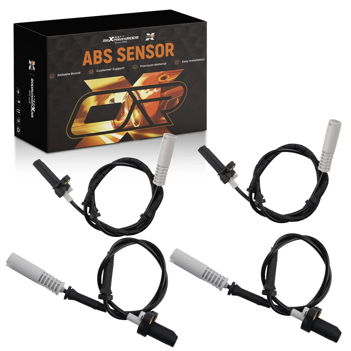 4X ABS Wheel Speed Sensor for BMW 528i 540i (1997–1998) 34521182160 34521182159