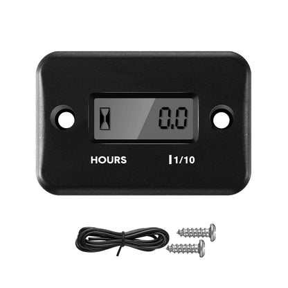 Digital Engine Hour Meter for Lawn Mower Generator Dirt Bike Boat ATV (Dose Not Apply)