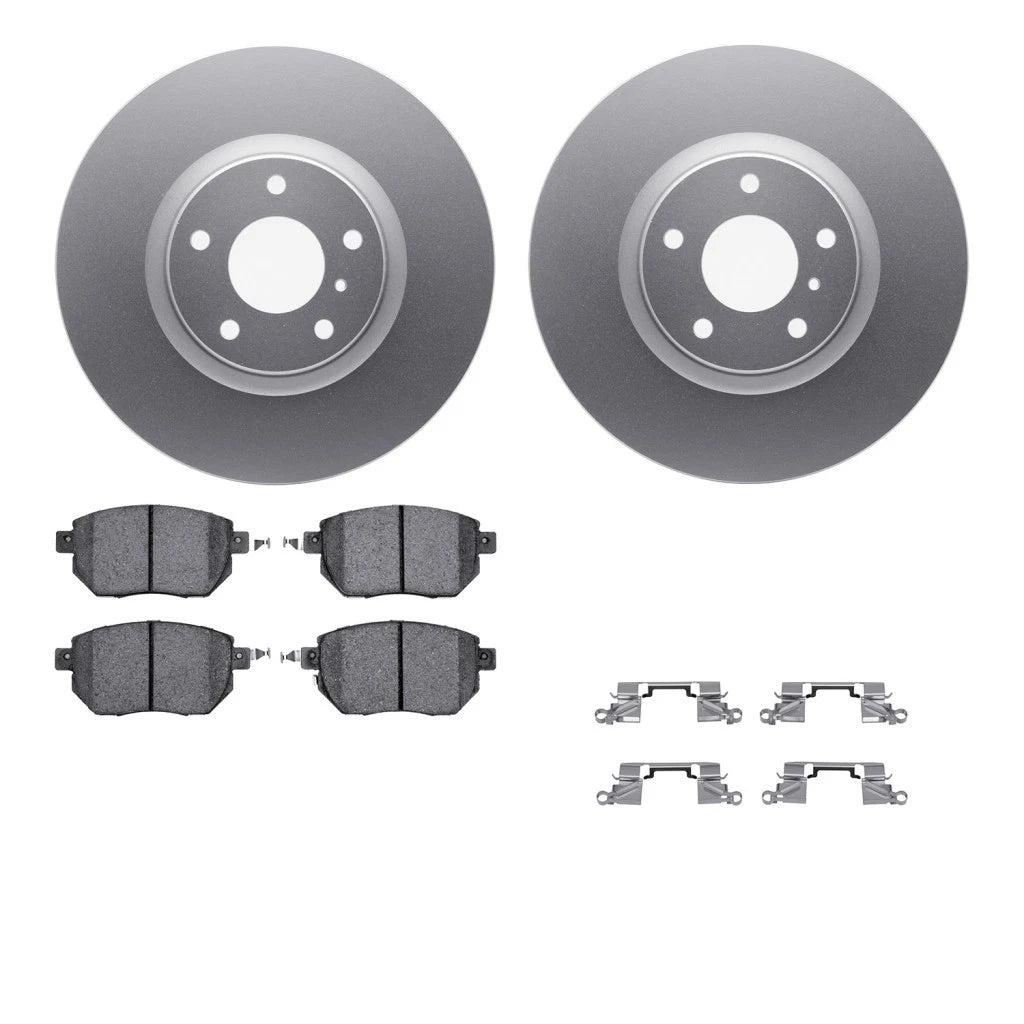Set of 4 Rotors and Brake Pads for Nissan Murano (2004–2011) ALX-PAU-DF-4512-67096-CLA2