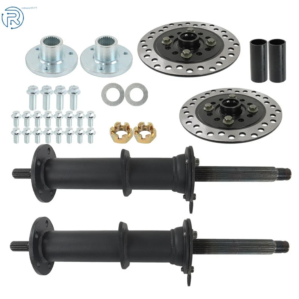 Rear Axle Kit for Go Kart Golf Cart ATV (5" Wheels, 3 Stud Hub)