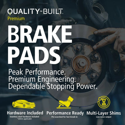 Premium Ceramic Brake Pads for Mercedes-Benz ML320 ML350 ML430 (1998–2005)