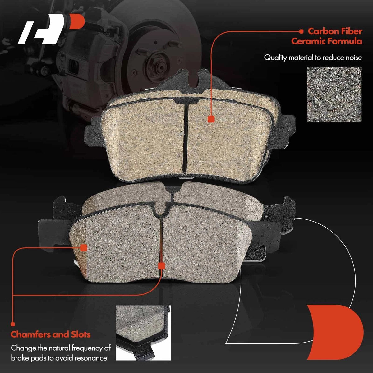Drilled Brake Rotors & Ceramic Pads for Mercedes-Benz ML250 (2015–2015)