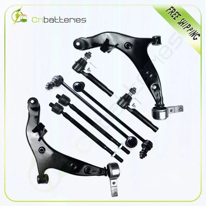 Set of 8 Tie Rod Ends Control Arm w/Ball Joint Sway Bar for Nissan Quest (2004–2009)