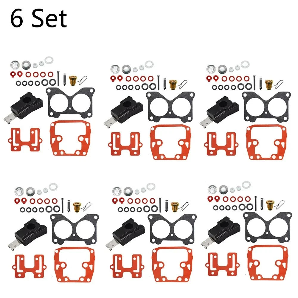 6X Carburetor Repair Kit 439076 for Johnson Evinrude V4 (85-140HP)