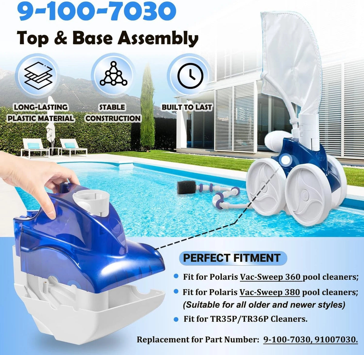 Top & Base Assembly for Polaris Vac-Sweep 380/360 Models