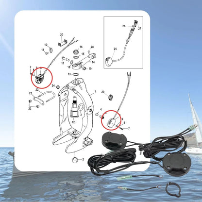 Tilt Trim Sender Limit Kit for MerCruiser Bravo I II III (1990–2023)
