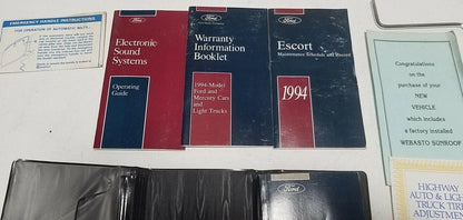 Owners Manual Cover for Ford Escort (1994)