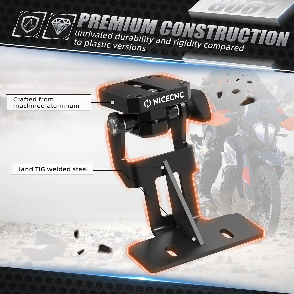 Adjustable GPS Phone Mount Holder for KTM 890 Adventure (2023–2024)