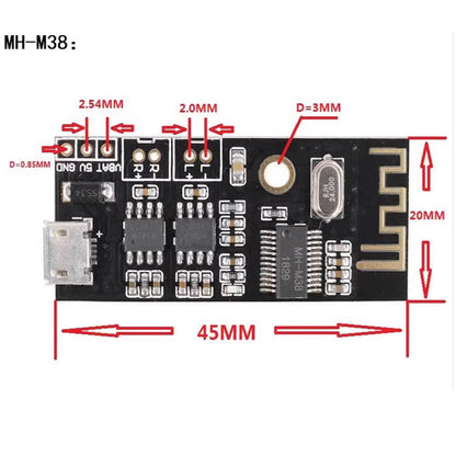 2X Bluetooth MP3 Wireless Audio Receiver Module Lossless Decoder Boards