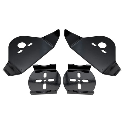 Set of 2 Black Rear Bag Mounting Brackets for Air Ride Suspension