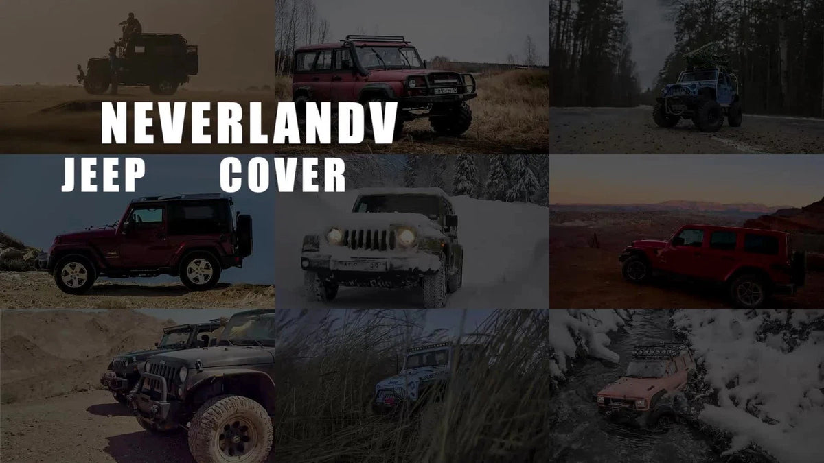 Waterproof Car Cover for Jeep Wrangler 4 Door (2007–2025) NEV A52-36-W-4