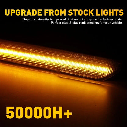Set of 4 LED Smoke Lens Side Marker Lights for GMC Sierra 2500/3500 HD (2020–2023)