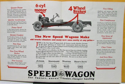 Sales Brochure for 1927 REO Speed Wagon Truck