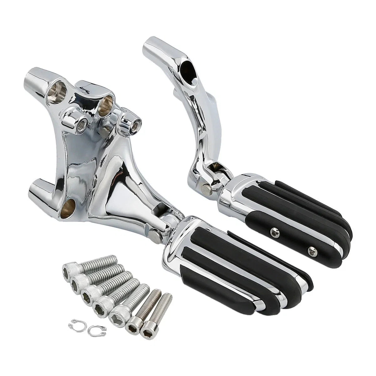 Passenger Footrest Pegs Mount for Harley Sportster XL883 XL1200 (2014–2022) Chrome