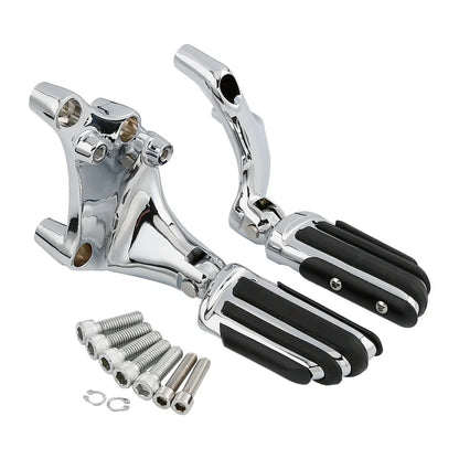Passenger Footrest Pegs Mount for Harley Sportster XL883 XL1200 (2014–2022) Chrome