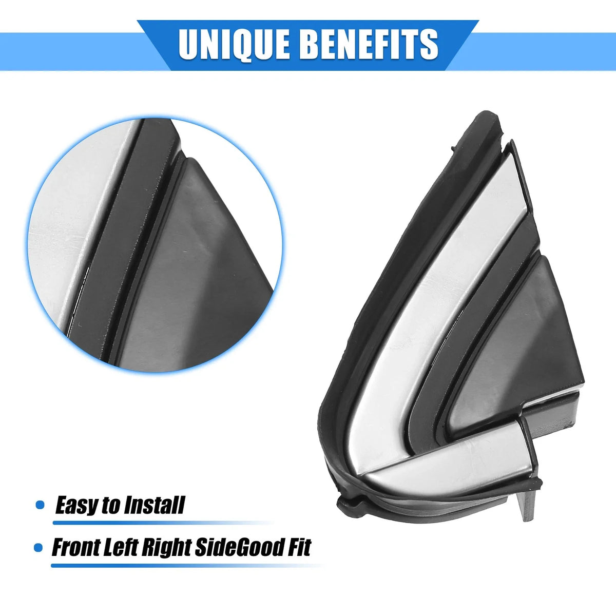2pcs Mirror Corner Triangle Fender Cover for Honda CR-V (2007–2011) 724117569266